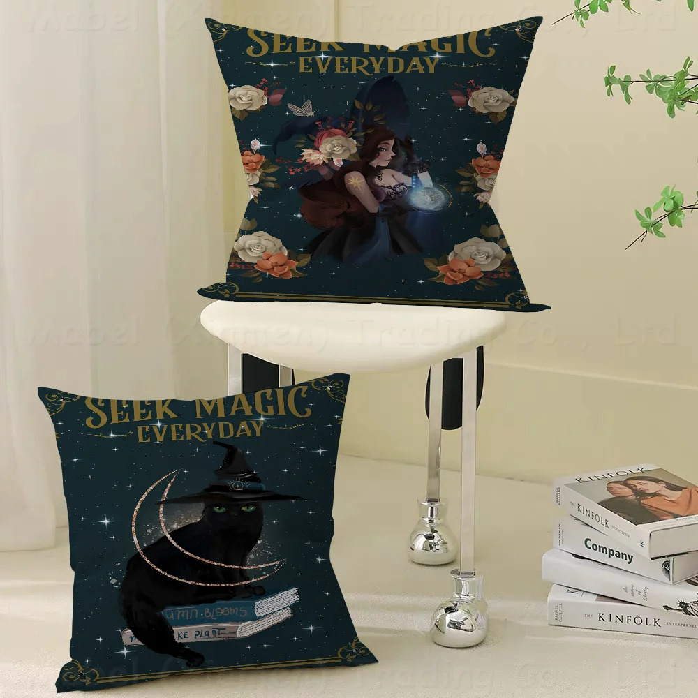 

Black Cat RetroCushion Cover Pillow Cover Decor Pillowcase Home Pillowcase For Couch Pillow