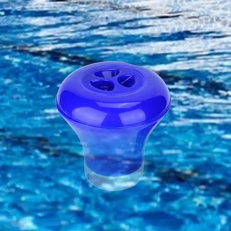 Floating Chlorine Dispenser For Pool Built-in Thermometers Dispenser For Spas Pool Tablet Floater Dispenser Spas Personal Pools