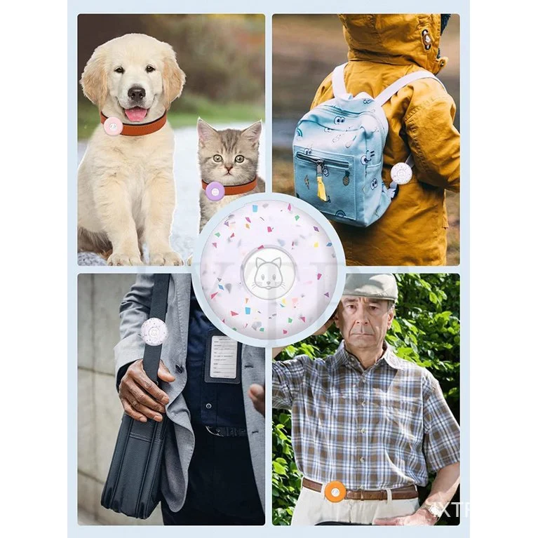 Suporte para coleira de cachorro Airtag, capa de coleira de gato de silicone para Apple Airtags, suporte de coleira anti-perda para etiqueta de ar