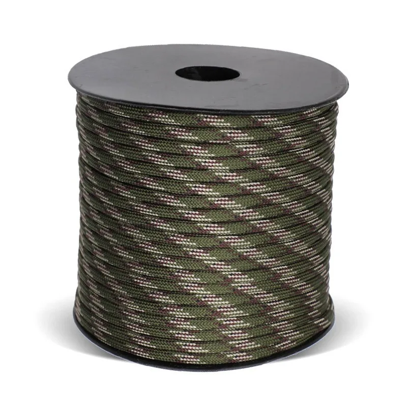 Durchmesser 4MM 9-Adriges Rollenband 50M Seil Geeignet für Zeltverstärkung, Windseil-Verstärkung, Armband DIY Weben, Rucksack-Bi