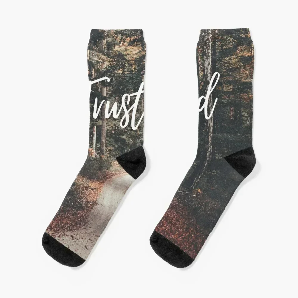 Trust God Socks custom sports warm winter Christmas short Designer Man Socks Women's