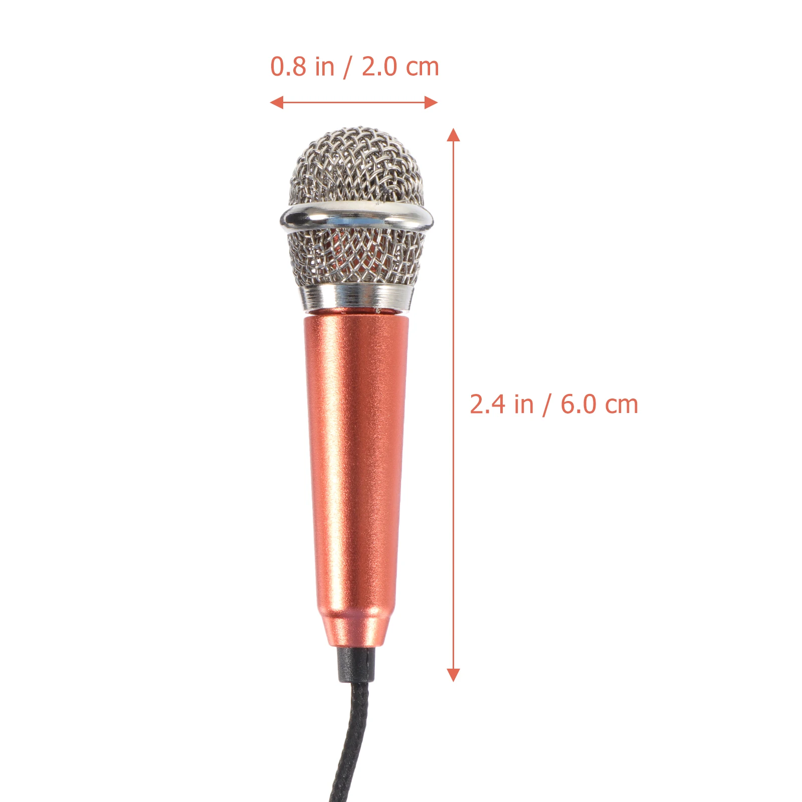 

4 Pcs Handheld Portable Microphone Microphones Karaoke Aluminum Alloy Mini Machine