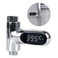 Home Shower Faucets Water Thermometer Electricity LED Display Hot Tub Water Temperature Monitor Bathing Temperature Meter