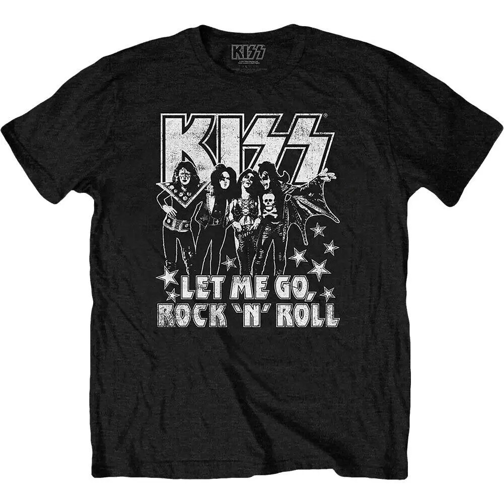 

Men's KISS Let Me Go Slim Fit T-shirt Small Black