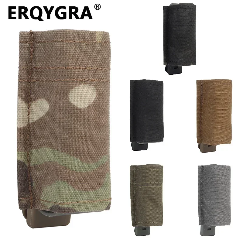 

ERQYGRA Tactical Molle 9mm Magazine FAST Single Function Pouches Hunting Mag Bag Holsters System Accessories Flashlight Storage