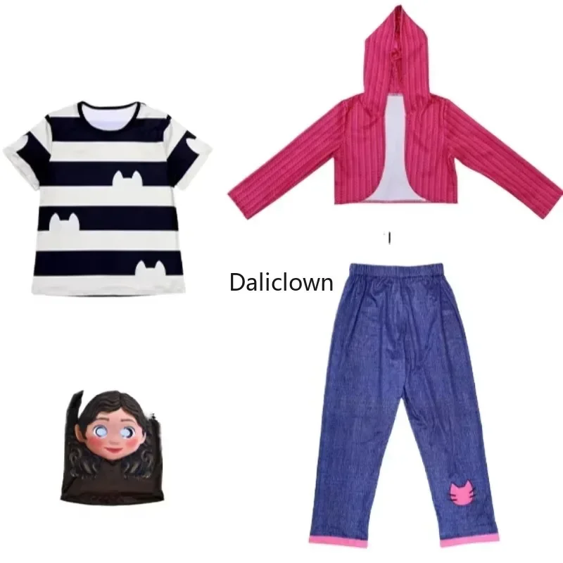 

2025 Halloween Gabby maison de poupée Costume fille robe de fête d'anniversaire Gabby maison de poupée chats Cosplay Halloween