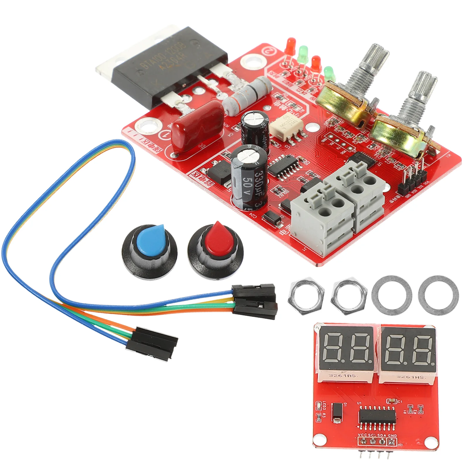 Regulowany regulator zgrzewanie punktowe płytka spawarka PCB DIY sprzęt Panel czas bieżący maszyna 40A 100A cyfrowy wyświetlacz