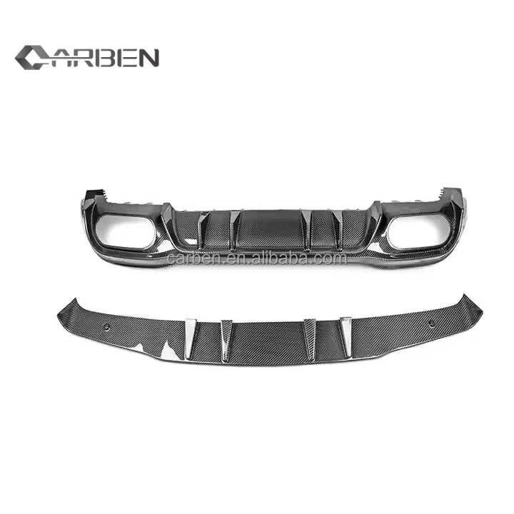 

New Carbon Fiber Rear Diffuser Bumper Lip Spoiler for Mercedes Benz W177 Class Sport A35 A45s Hatchback Automotive