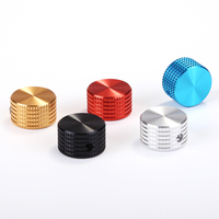 1pcs 17x10 all aluminum solid core lattice knob 6MM Potentiometer round shaft  knob Audio Power Amplifier/SI4732 Radio Knob