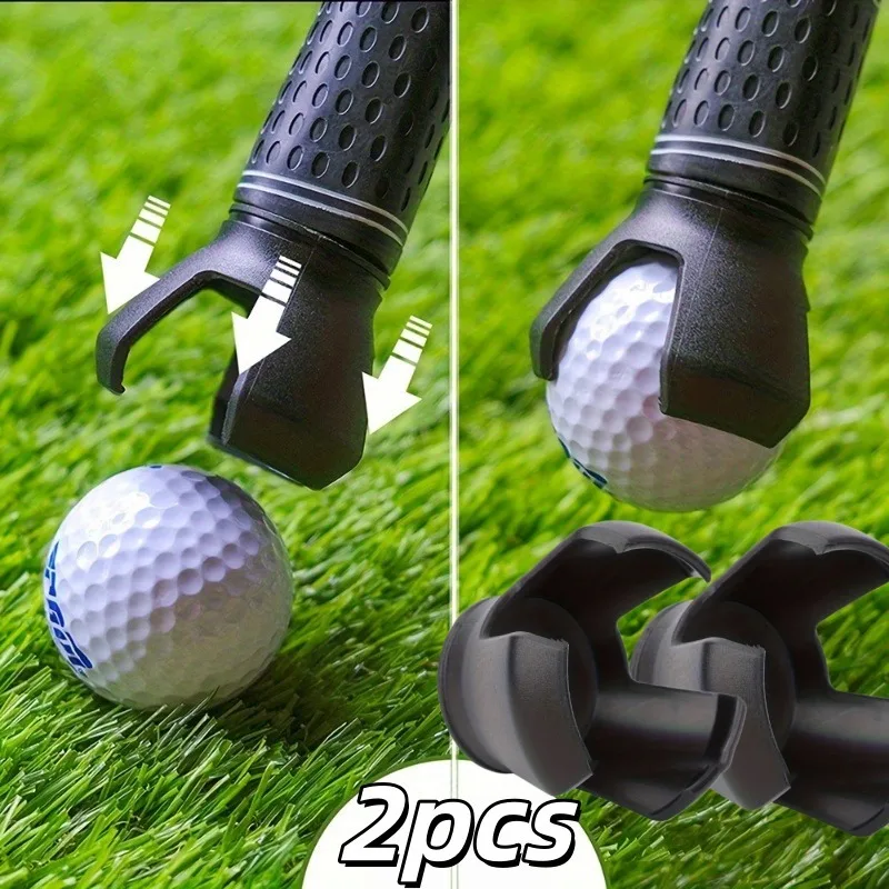 Pack of 2 Golf Pickup Clips, Portable No-Bend Pickup, Golf Course Training Aids, Club Accessories Utilities