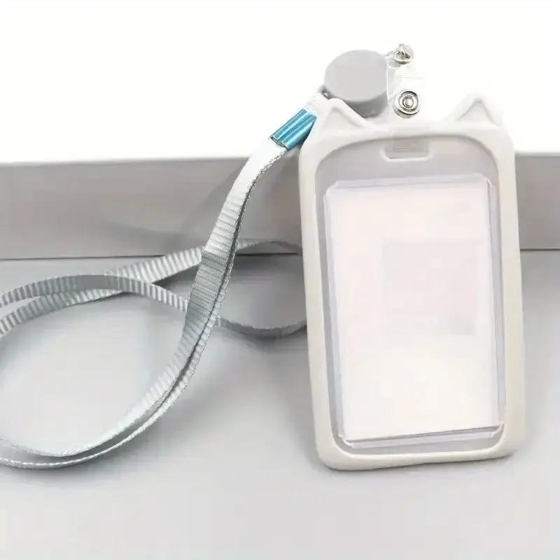 1pc Cat Ear Card Holder, Fashionable Multi-purpose Student ID Card for Staff, Bus Pass, Work ID, Access Card
