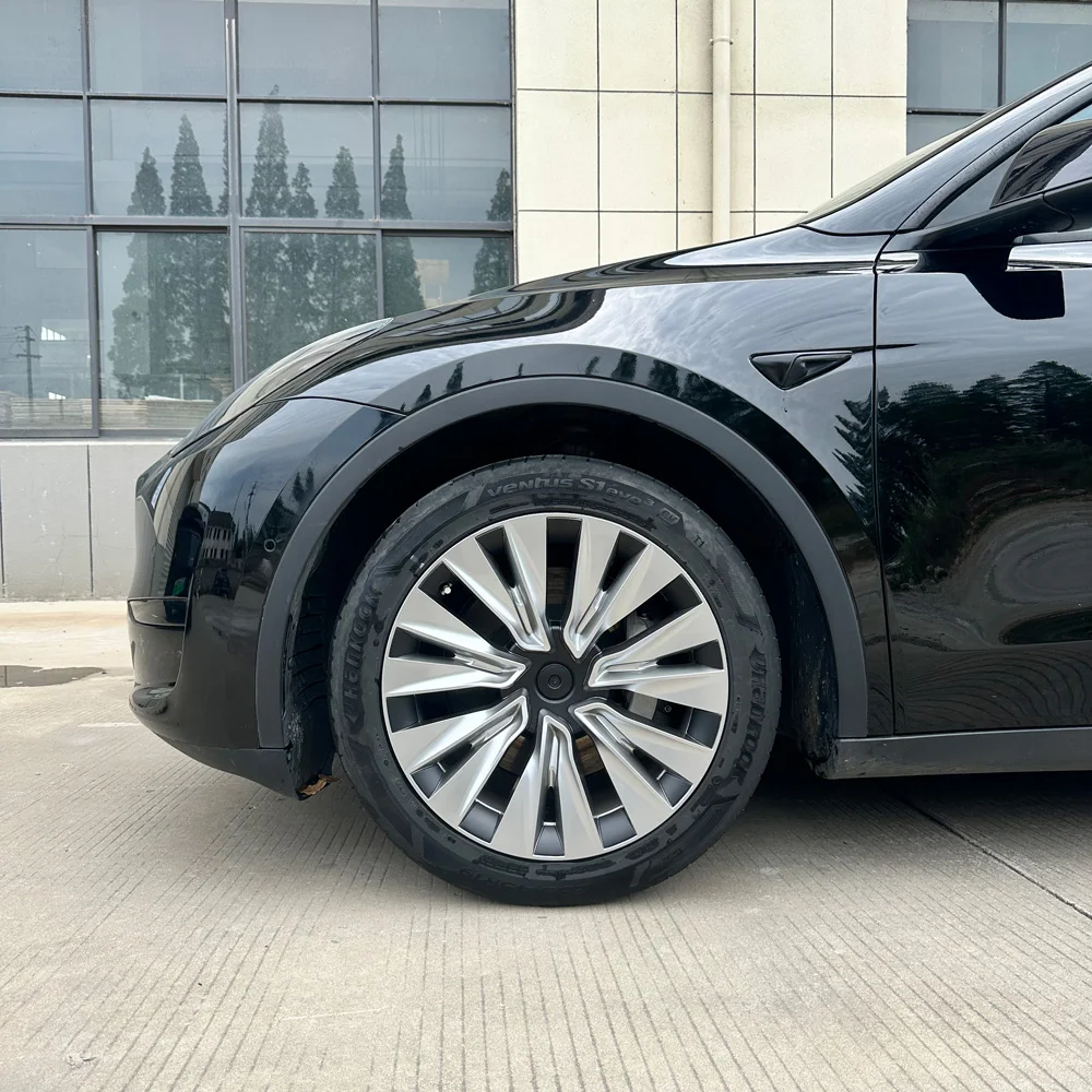 4 Stück Radkappen für Tesla Model Y 19 Zoll Radabdeckung Ersatz Performance Vollradkappe Autozubehör 2018-2024 2023 2022 – Detail 8