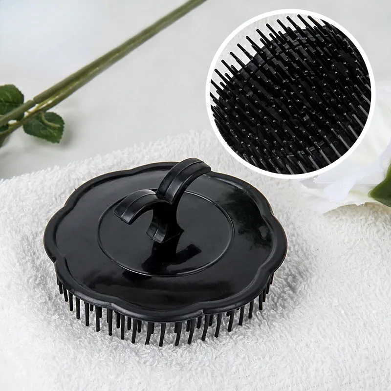 Head Massage Brush Soft Glue Shampoo Brush Bathroom Products Plastic Sanitary Comb Washing Hair Scalp Shower Silicone Hair Brush