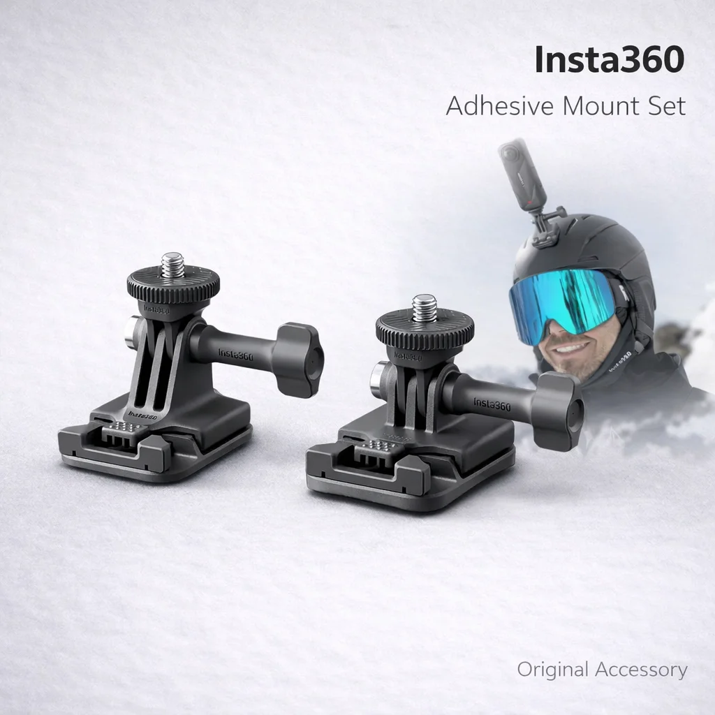 Multi-Surface Mounting Kit For Insta360, durable adhesive bases and brackets, easy quick release camera setup.
