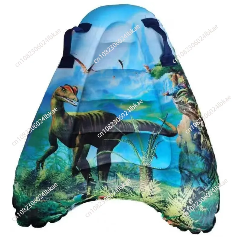 Printed Inflatable Surfboard Lightweight Safe Floating Surfboard with Handles Folding Surfing Body Board Summer