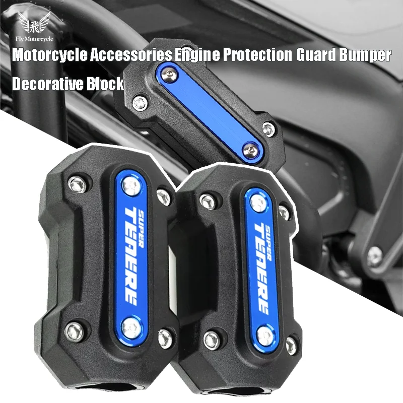 Acessórios para Motocicletas: Protetor de Motor e Bloco Decorativo para YAMAHA XTZ750 Super Tenere XTZ 750/700 XTZ700 XTZ750