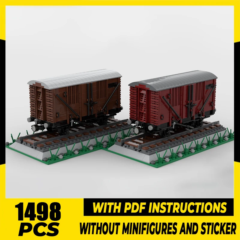 

1:48 Scale Railway Train Model Moc Building BlocksTechnology Modular Brick DIY Assembly Construction Toy Holiday Gifts