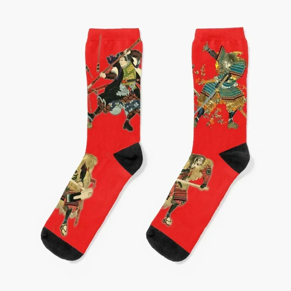 Samurai Socks floral set Girl'S Socks Men's