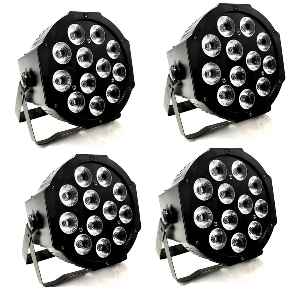 4pcs/LED Par 12x18W RGBWA UV HOT Light 7x18W RGBWA UV 6in1 LED DJ Wash Light Stage Lighting Dj Party Disco