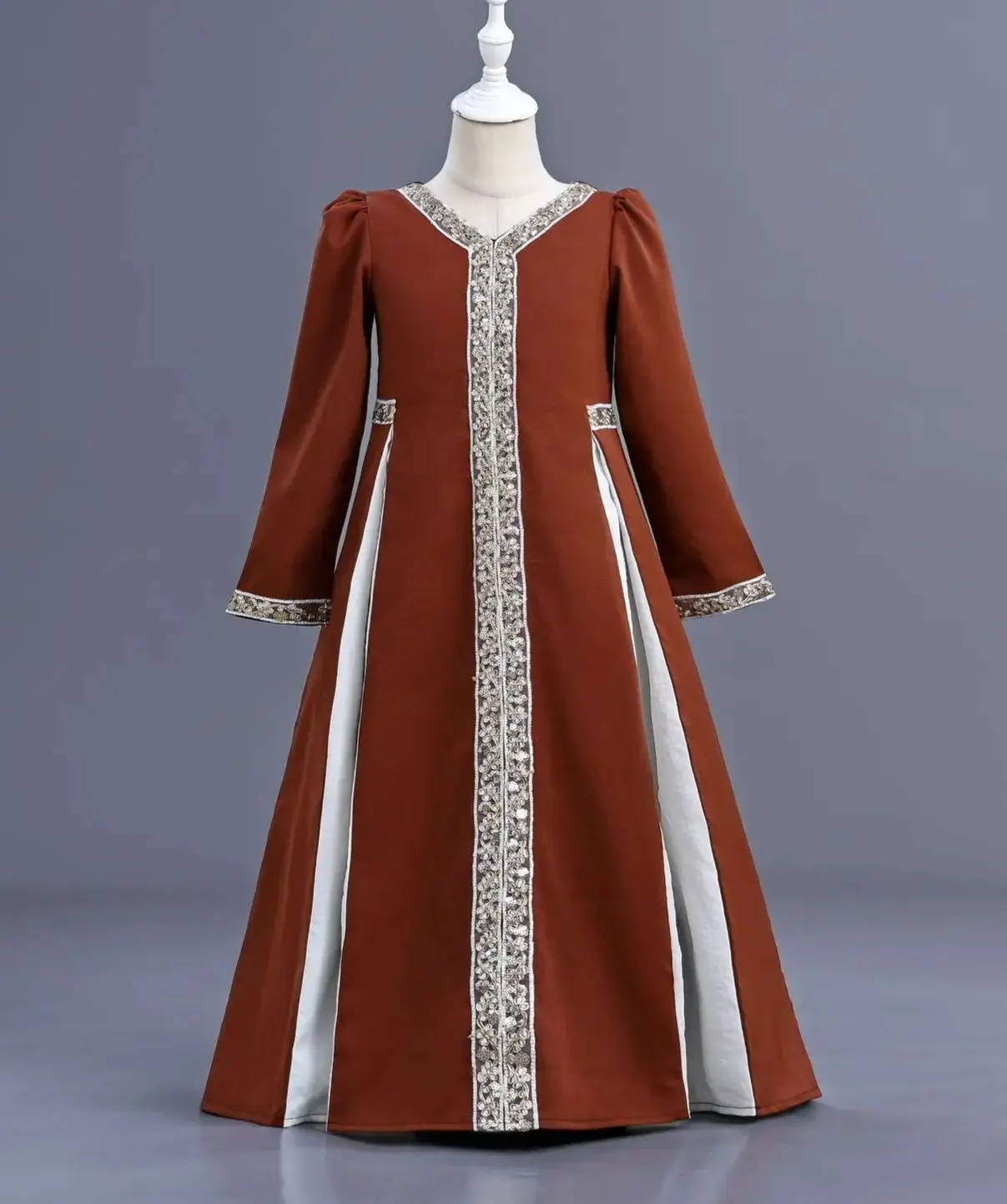 

Новое платье для девочек от 4 до 12 лет, элегантные праздничные платья для девочек, рождественская одежда с длинными рукавами для выступлений