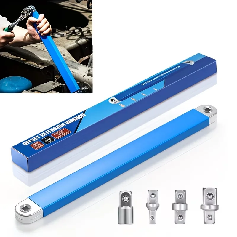 Professional Zero Offset Extension Wrench Motorcycle Repair Tool Tight Space Extension Tool 1/2 in 1/4 In. 3/8 In. Home Tool Set