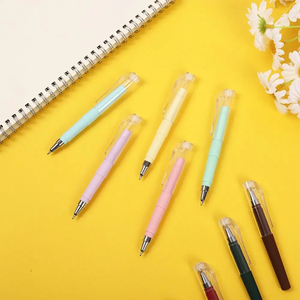 Simple Pocket Pens Learning Gel Pens Business Signature Pens Black Short Portable Mini Water Pens Stationery