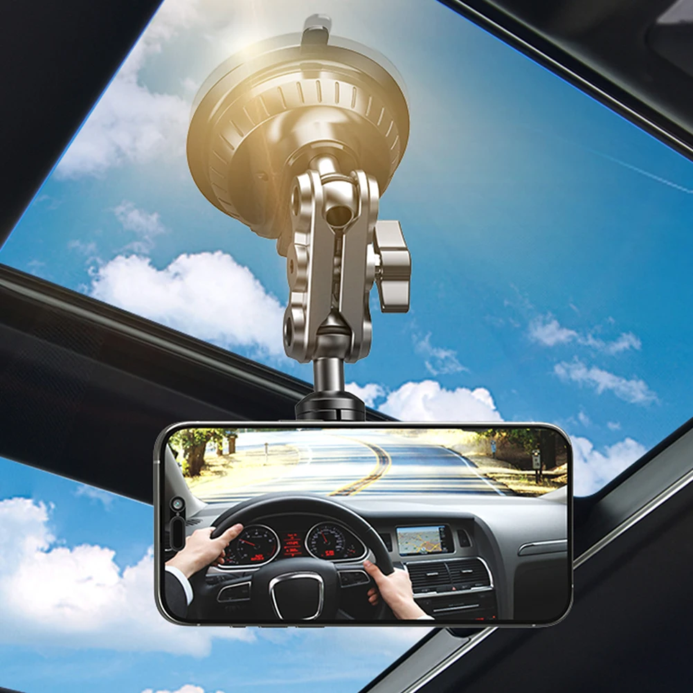 حامل هاتف السيارة المغناطيسي دوران 360 درجة كوب شفاط المكنسة الكهربائية حامل هاتف الخليوي حامل جوّال بلاستيكي للسيارة