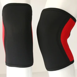 Thick Neoprene Knee Support Sleeves, Weight Lifting, Sport Safety, Crossfit, Gym Strength Training, 7mm, 1 Pair