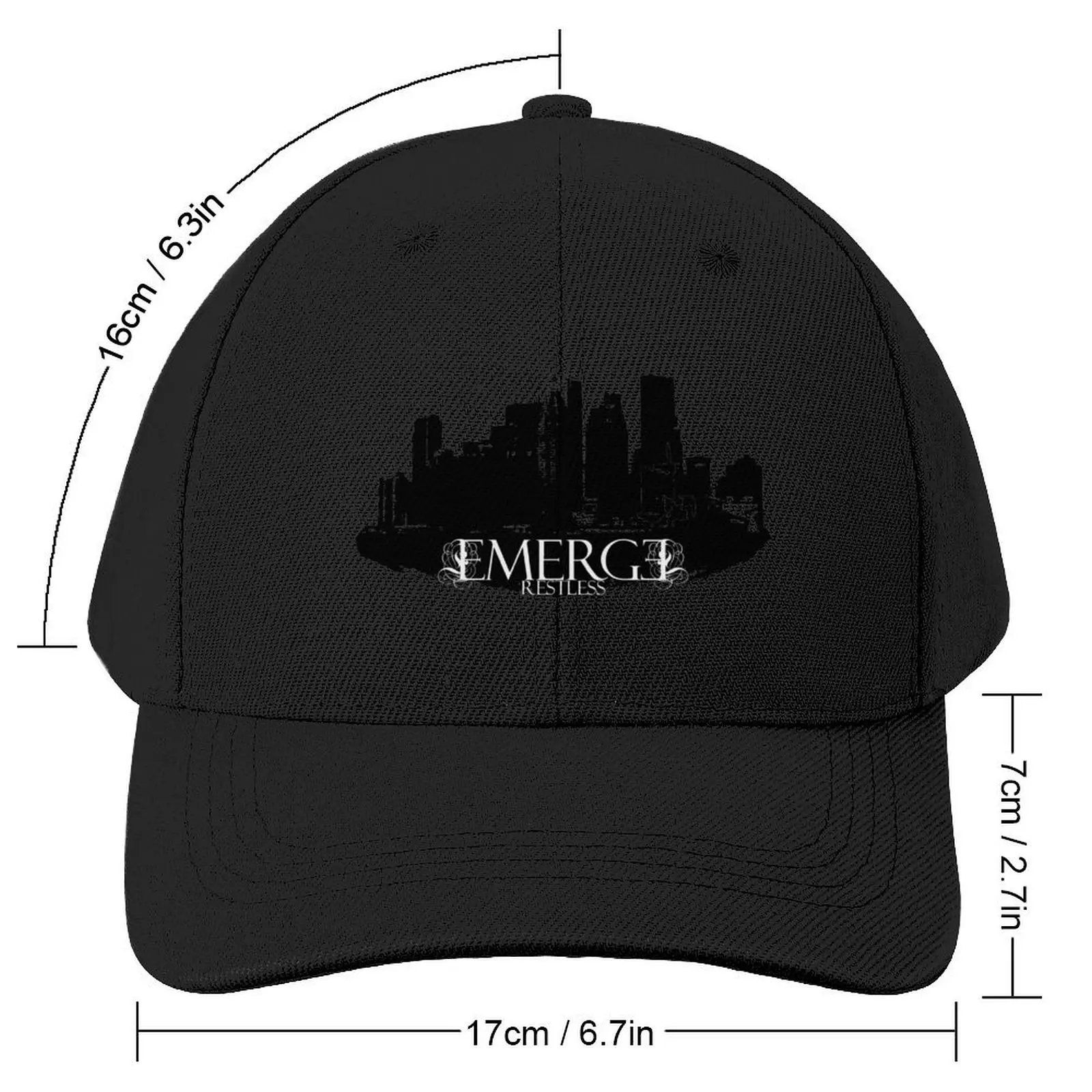 Emerge Restless - City Skyline Baseball Cap Trucker Cap Horse Hat For Girls Men's