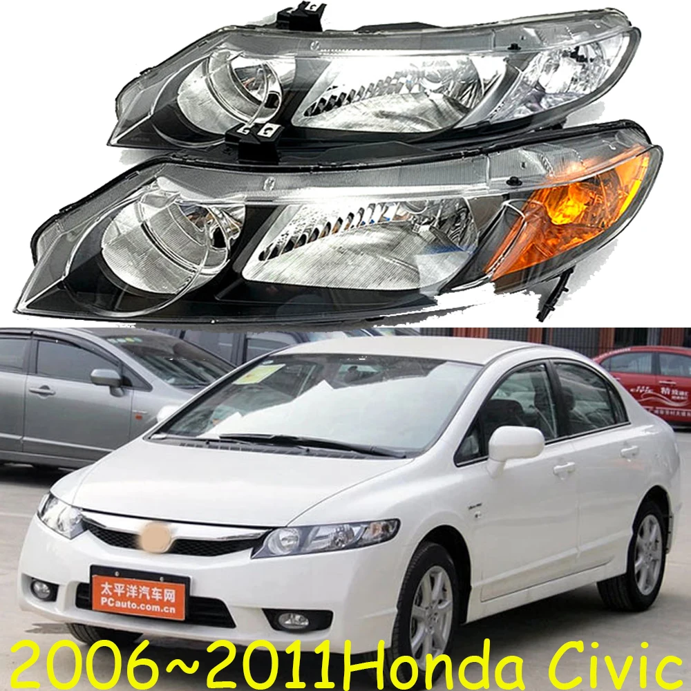 

1pcs car bumper headlamp car for Honda Civic headlight 2006~2011y car accessories head lamp for Honda Civic fog light