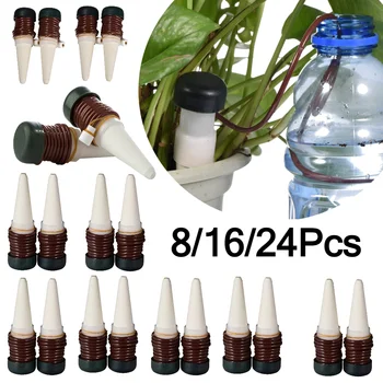 8-24Pcs Self-Watering Probes Automatic Drip Watering System Water Drip Irrigation Kit Wate