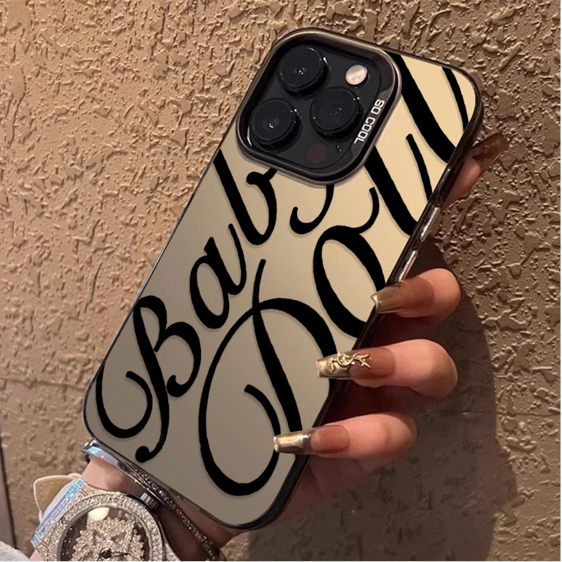 Funda de teléfono dura con letras en inglés y estilo creativo para Samsung Galaxy S25 Edge S24 S23 S22 S21 S20 Ultra Plus FE A56 A36 A26