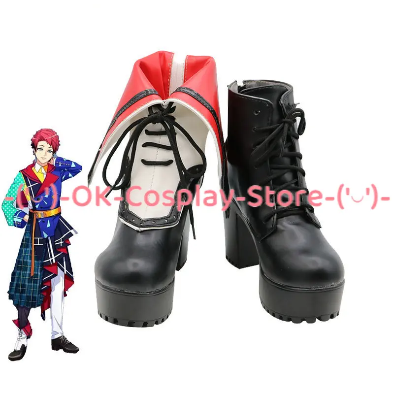 Game A3! Nanao Taichi Cosplay Shoes Halloween Carnival Boots PU Shoes Cosplay Props Custom Made