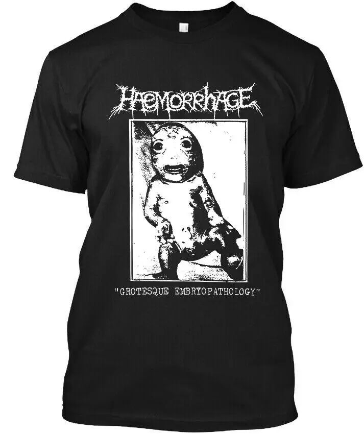 NWT Haemorrhage Grotesque Embryopathology Spain Goregrind T-Shirt  High Quality 100%Cotton Short Sleeve