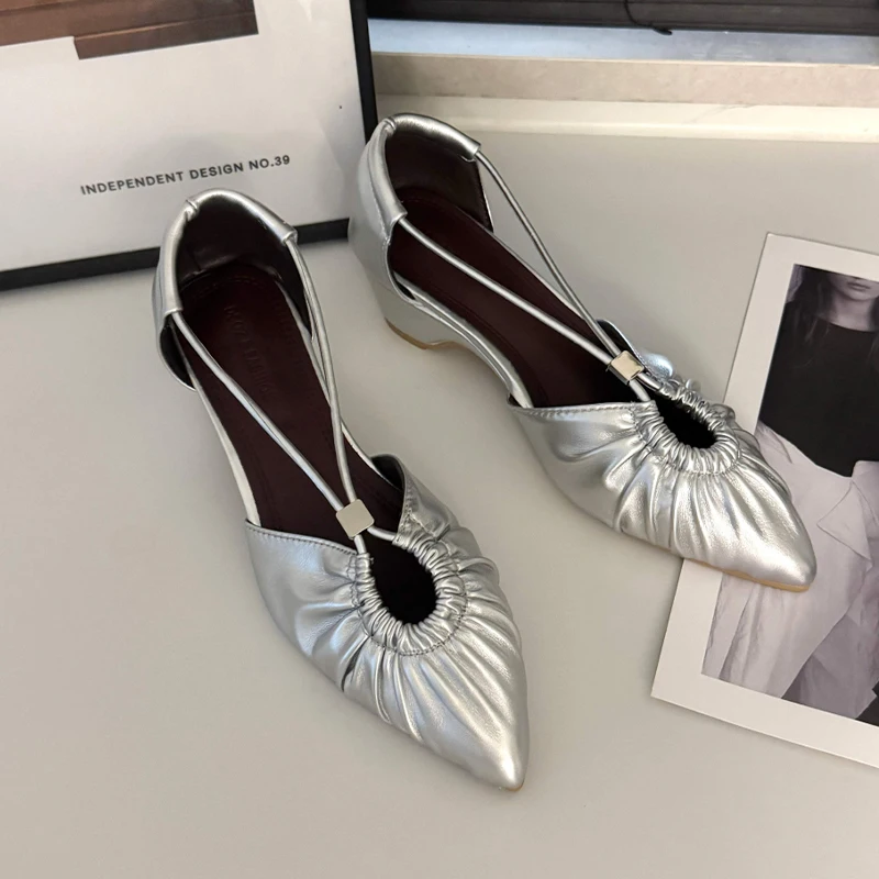 

Pointed Toe Women Heeled Sandals Fashion Dress Shoes Sexy Luxury Summer Shoes 2025 Designer Elegant Party New Sandalias De Mujer