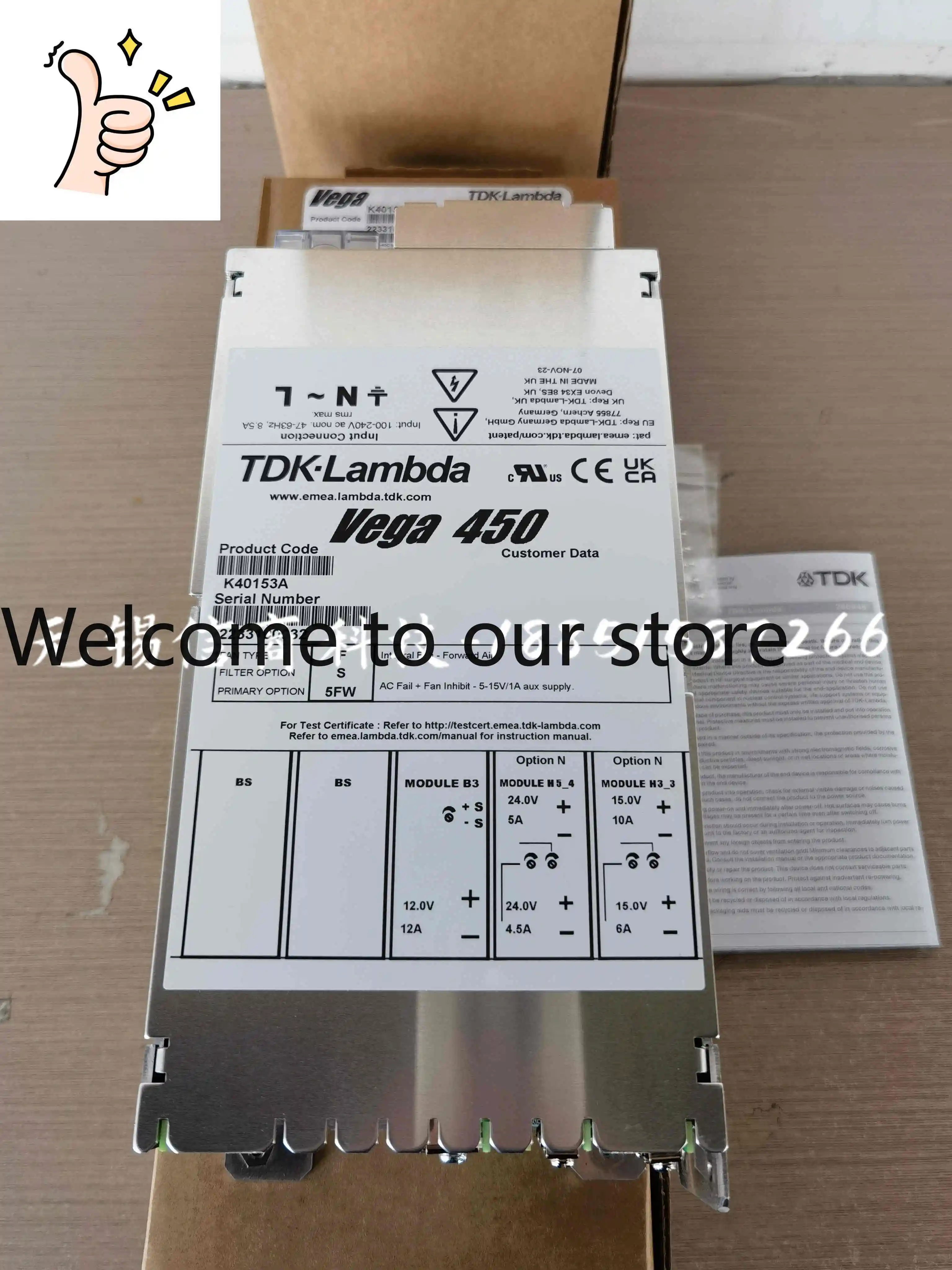 Japan TDK Power Module VEGA450 K40153A New Original Genuine