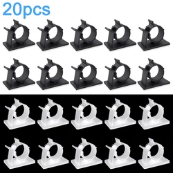 20Pcs Self Adhesive Wire Tie Cable Clip Holder Cable Organizer Clamp Management for Computer Cord Cellphone Cable Headphone Car