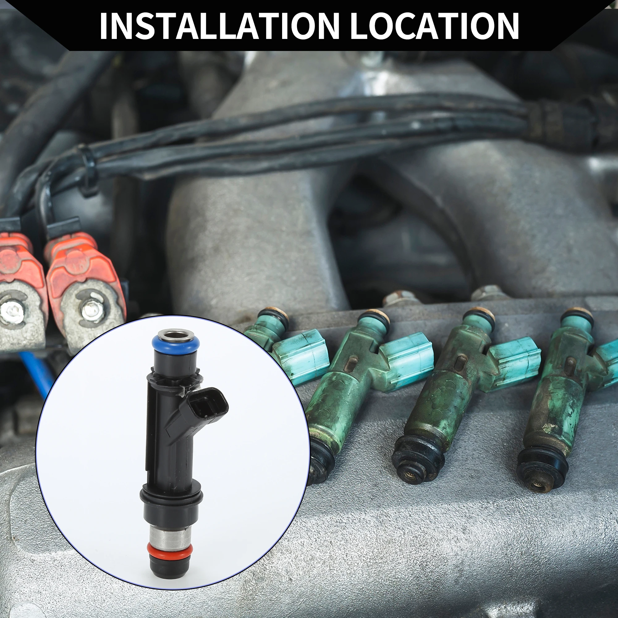 

UXCELL No.25313185 Топливная форсунка для Chevrolet Trailblazer 2002-2005 4.2L Черный 1 шт.