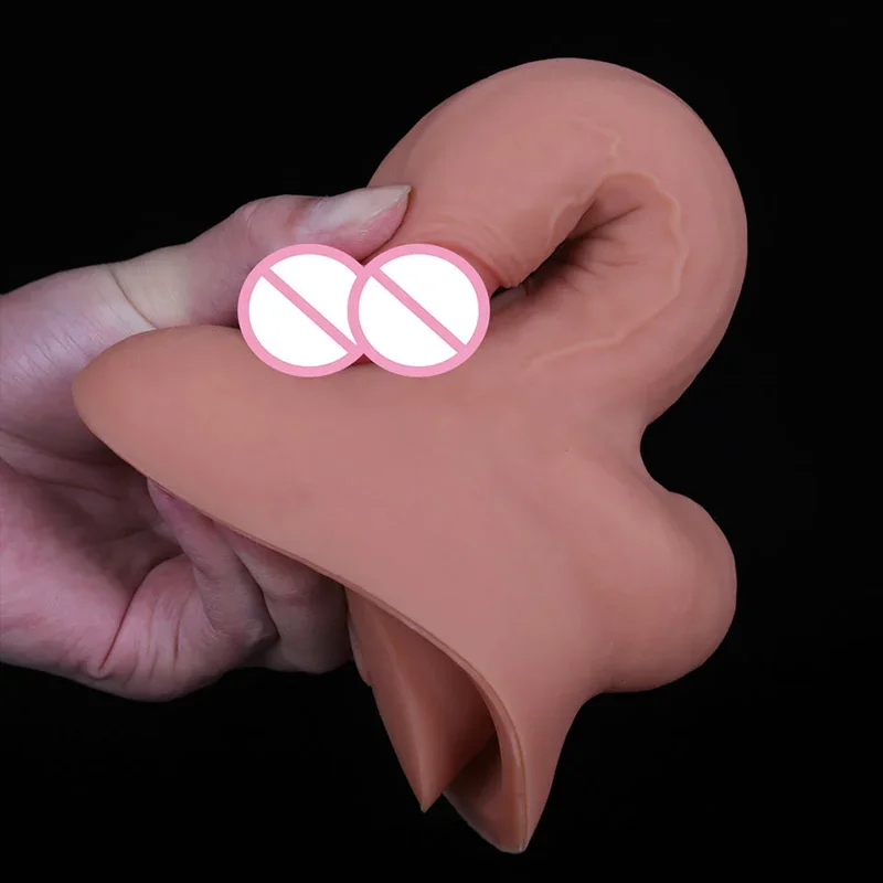 Packer Transgender Prosthetic Realistic 3 in 1 Strap On Penis Packer with Silicone Insert Rod STP Device for FTM