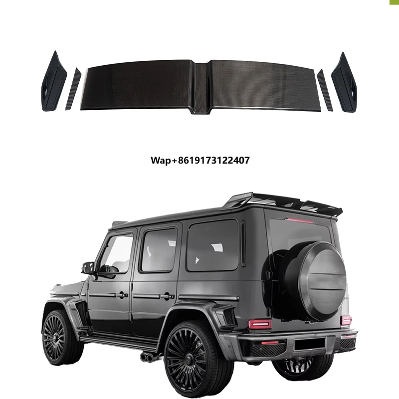 

2025 New g Class W465 B800 Carbon Fiber Parts Rear Wing G400 G500 G550 G63 W465 Rear Duck Spoiler Black Carbon