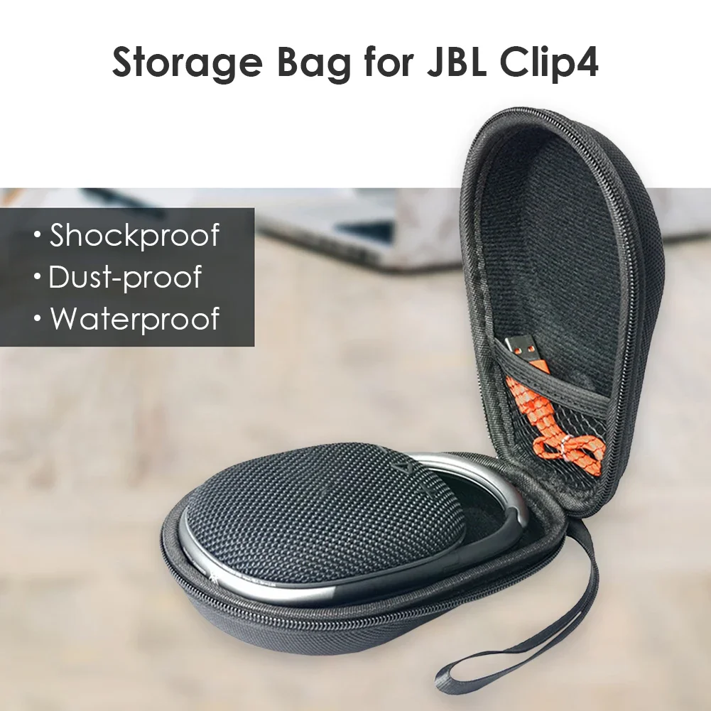 Carrying Storage Case Hard Elements Lightweight Portable Music for JBL Clip 4 Portable Bluetooth-compatible Speaker Supplies