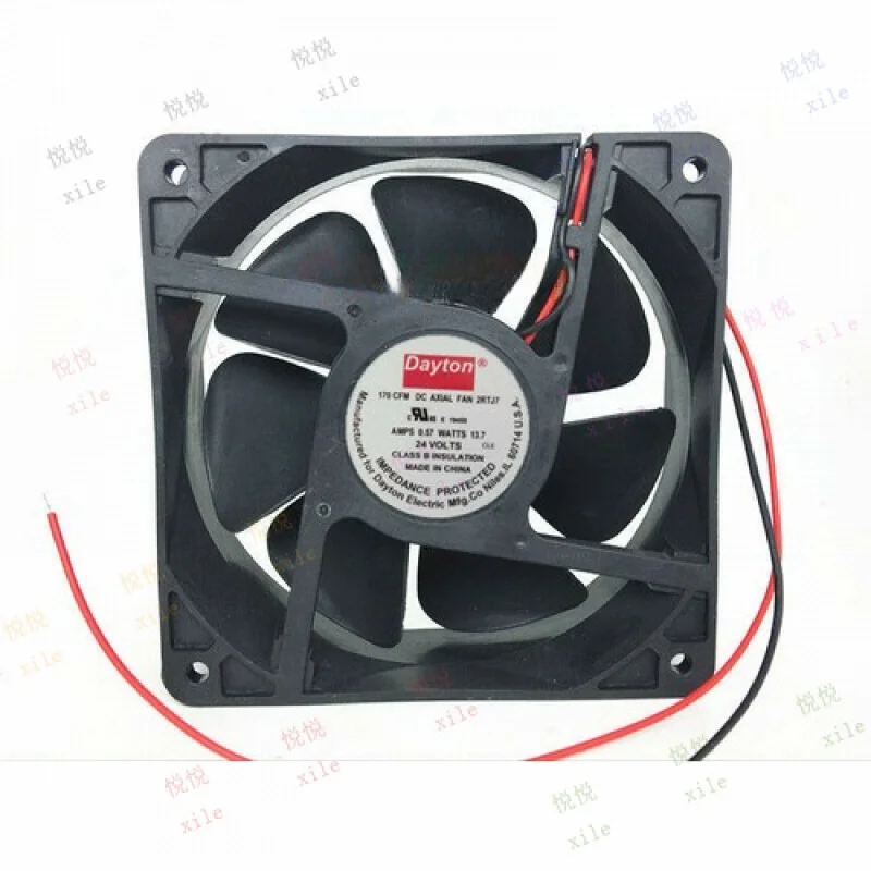 

L L FOR Dayton 170CFM DC AXIAL FAN 2RTJ7 AMPS 0.57 WATTS 12038 24V cooling fan