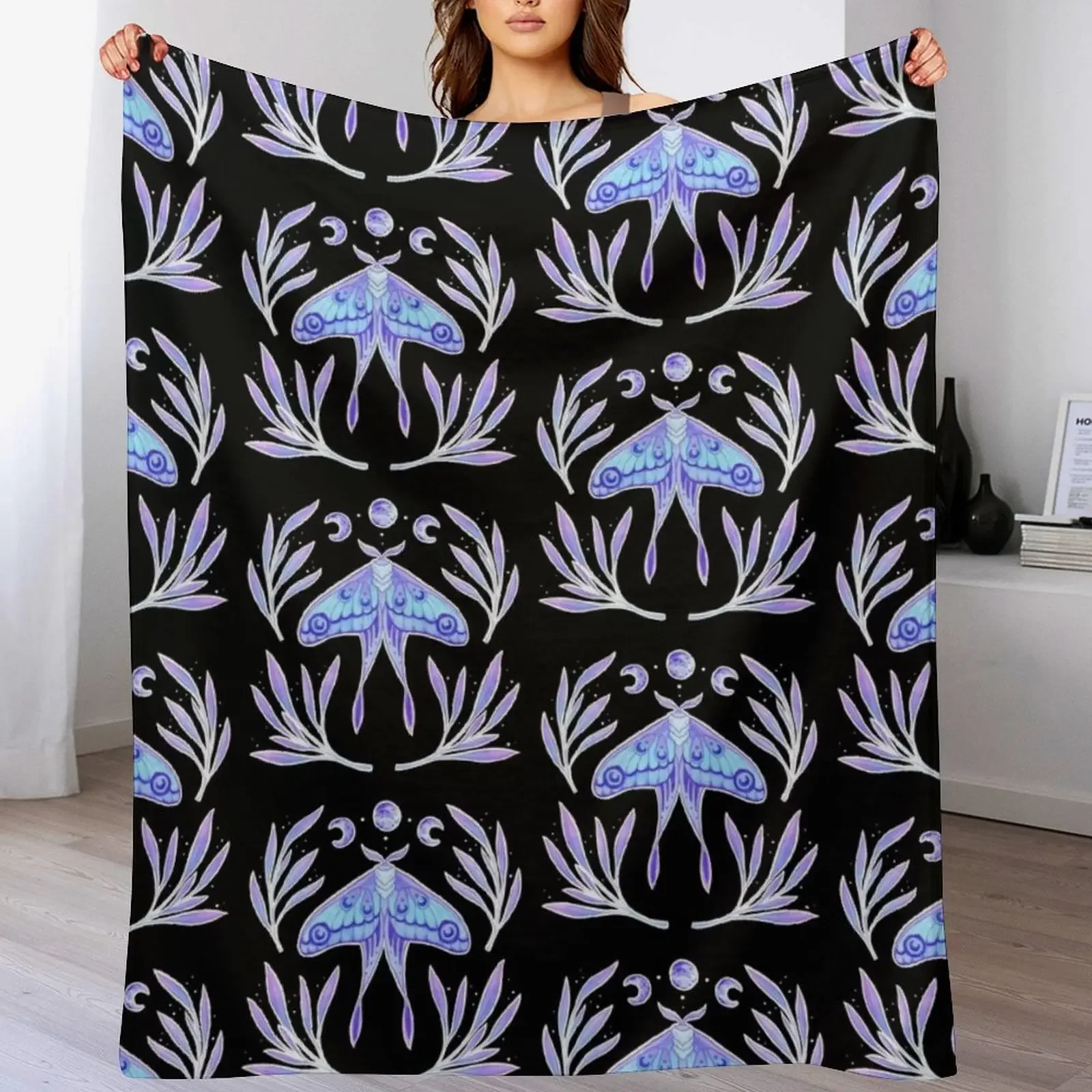 

Magical Moth | Nikury Throw Blanket Luxury Comforter Nap Thermal Blankets