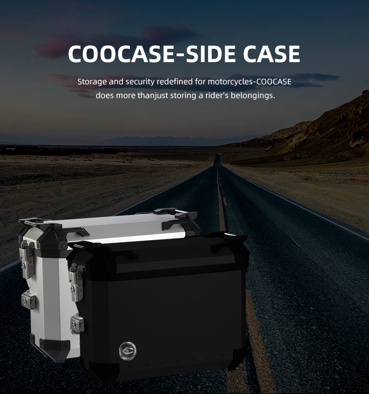 36L right-hand exhaust side box motorcycle general purpose locomotive must travel box waterproof and anti-fall suitcase