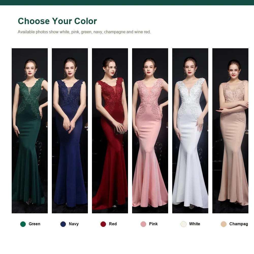 Women\'s Luxury Satin Elegant Mermaid Formal Long Dresses Curve Shapey Korean Fashion for Bridesmaid Party Prom Wedding Guest Eve