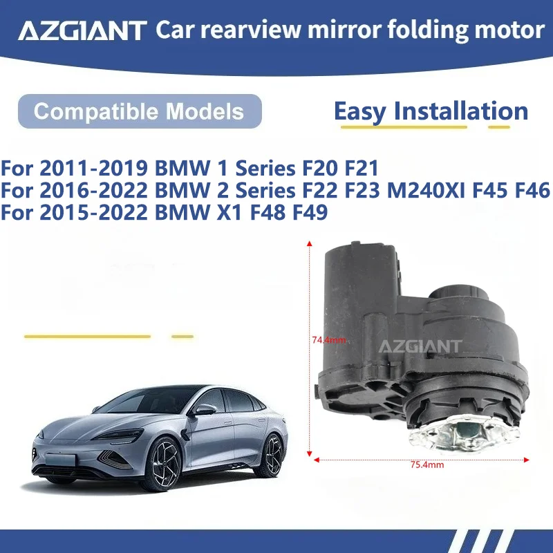 

AZGIANT For BMW 1 Series F20 F21/2 Series F22 F23 M240XI F45 F46/X1 F48 F49 Car Wing Mirror Authentic Folding Motor Power tools