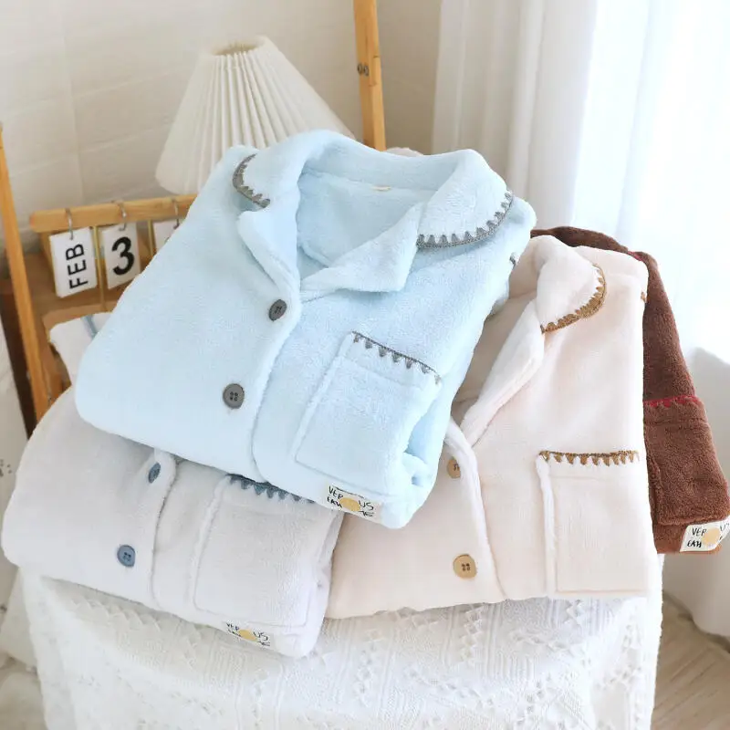 

Women's Clothing Pajamas Winter Thicken Keep Warm Leisure Comfortable Outdoors At Home Sleep Fashion Exquisite Suit Minimalist