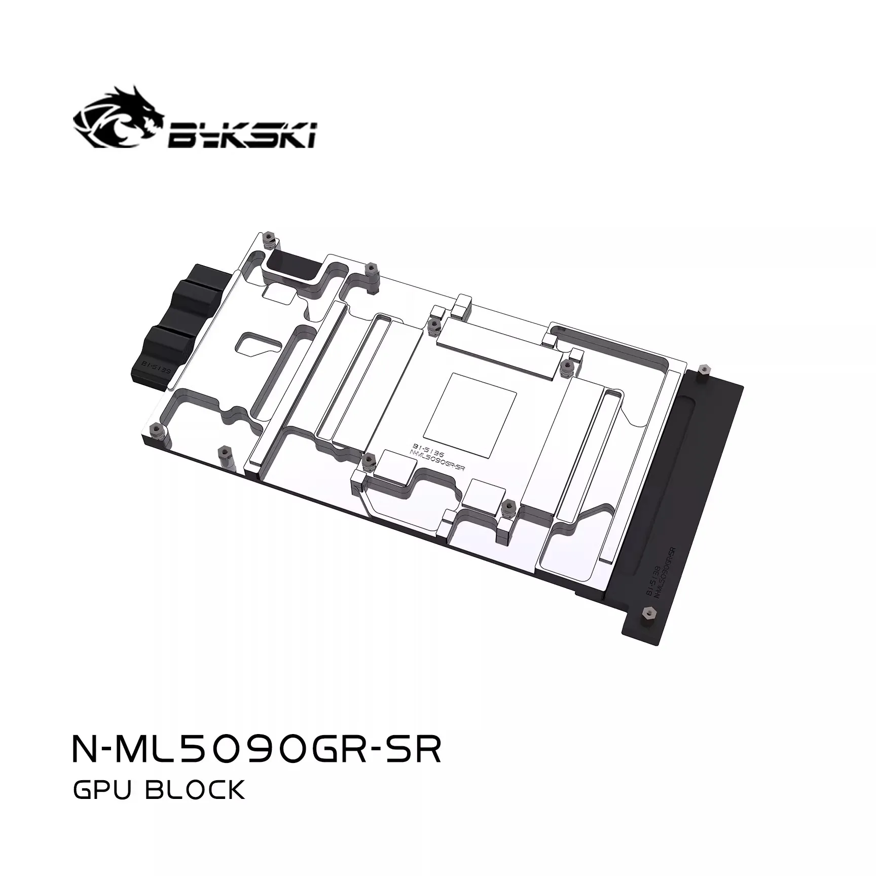 

Блок охлаждения GPU Bykski для видеокарт Manli RTX5090 Gallardo / ZOTAC RTX 5090 SOLID OC, цельнометаллическая утолщенная медная пластина N-ML5090GR-SR