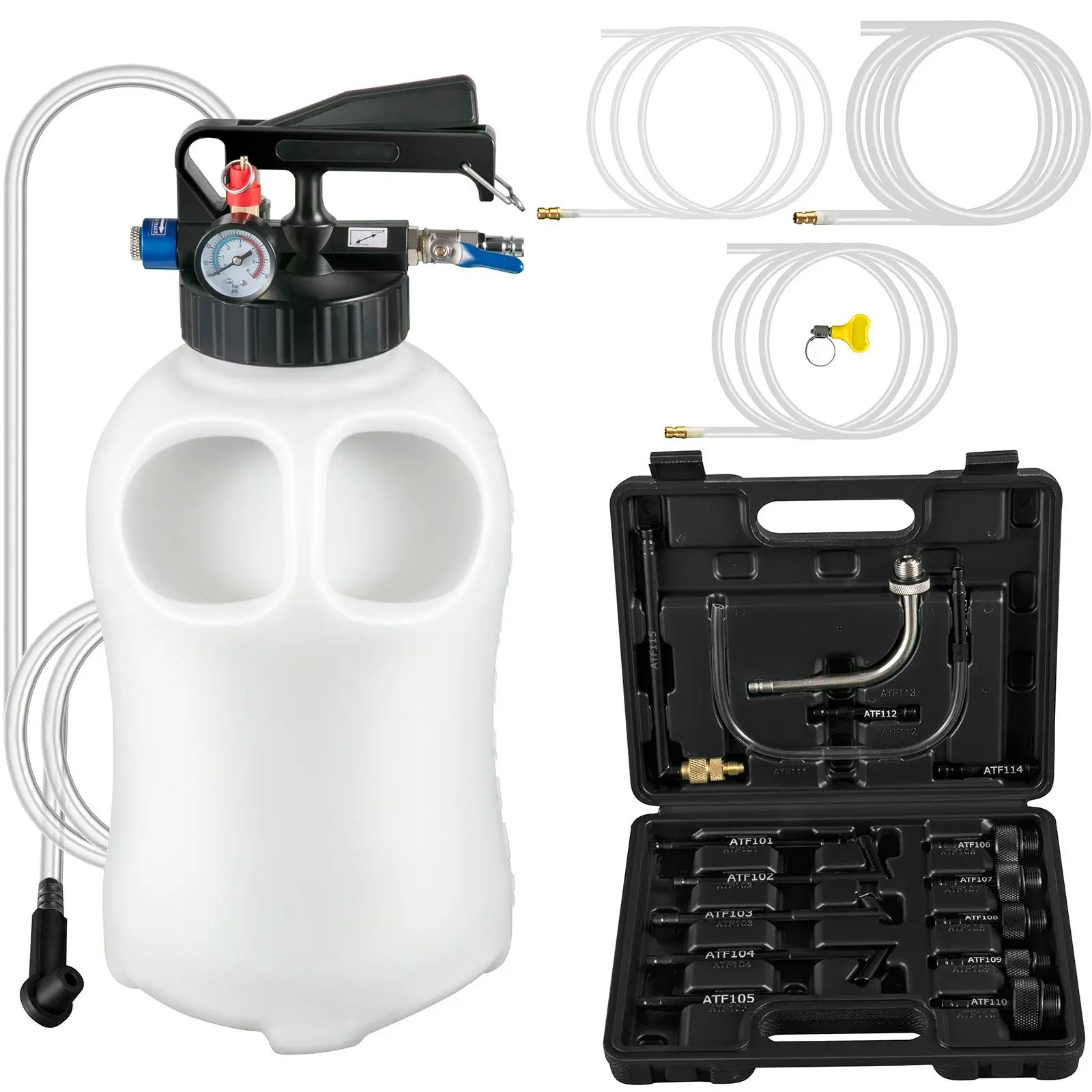 Transmission Fluid Pump 2 Way ATF Refill System Dispenser, Oil and Liquid Extractor 10 Liter Large Capacity, Automatic