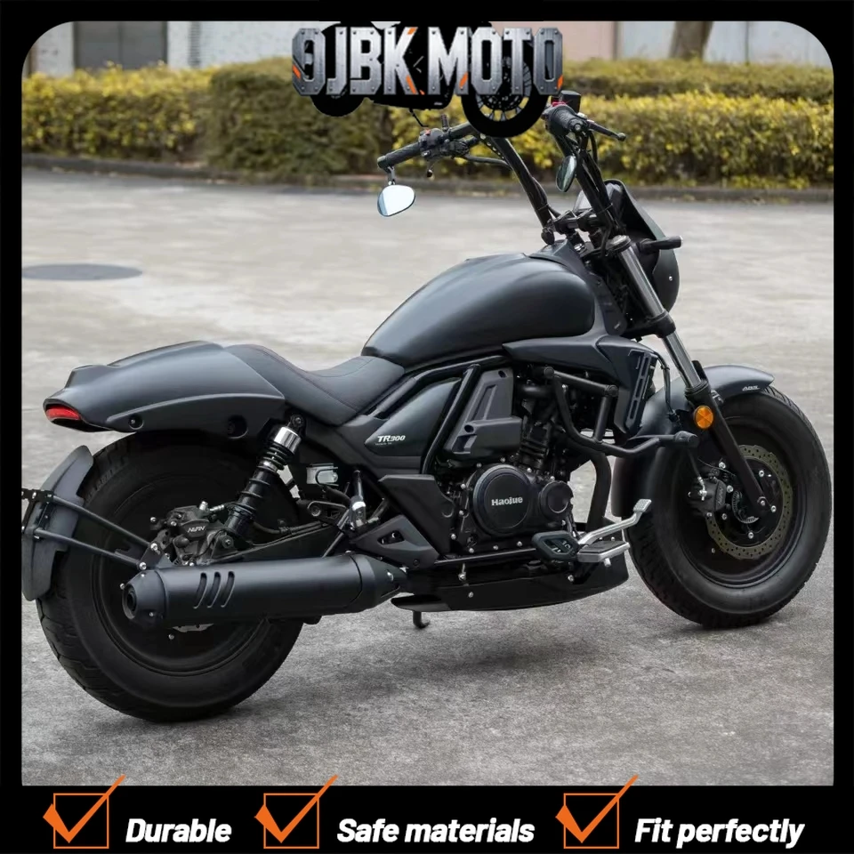 Manillar de motocicleta de 22 mm de grosor, modelo Ram's Horn, compatible con Haojue TR300, manubrios para motos Spe